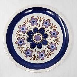 Mikasa Nightfall Chop Plate 12" Cera Stone D1551 Vintage Round Platter (flaw)